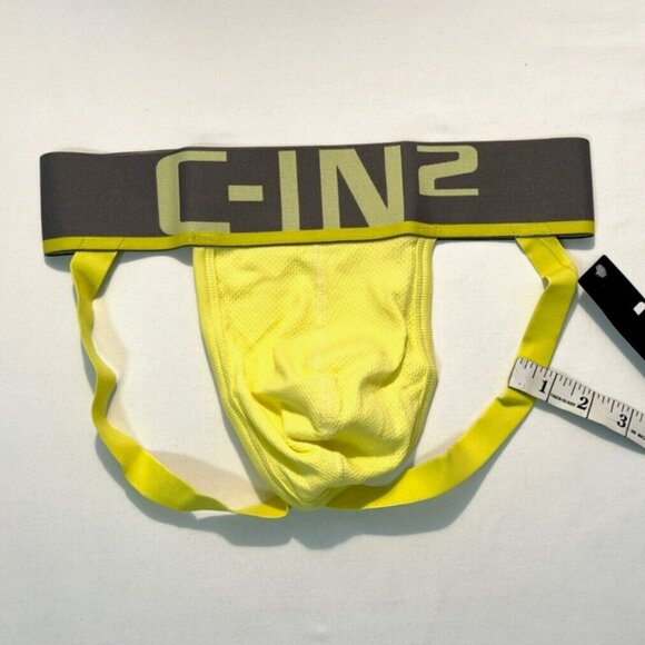 C-IN2 Size "L" Men's C-Theory Athletic Supporter - Yellow/Dark Gray - Jock - Picture 5 of 8